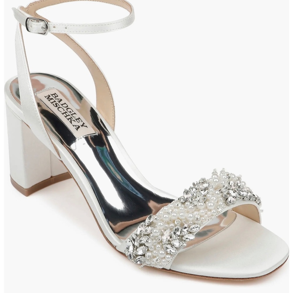 Badgley Mischka Clara Embellished Shoes